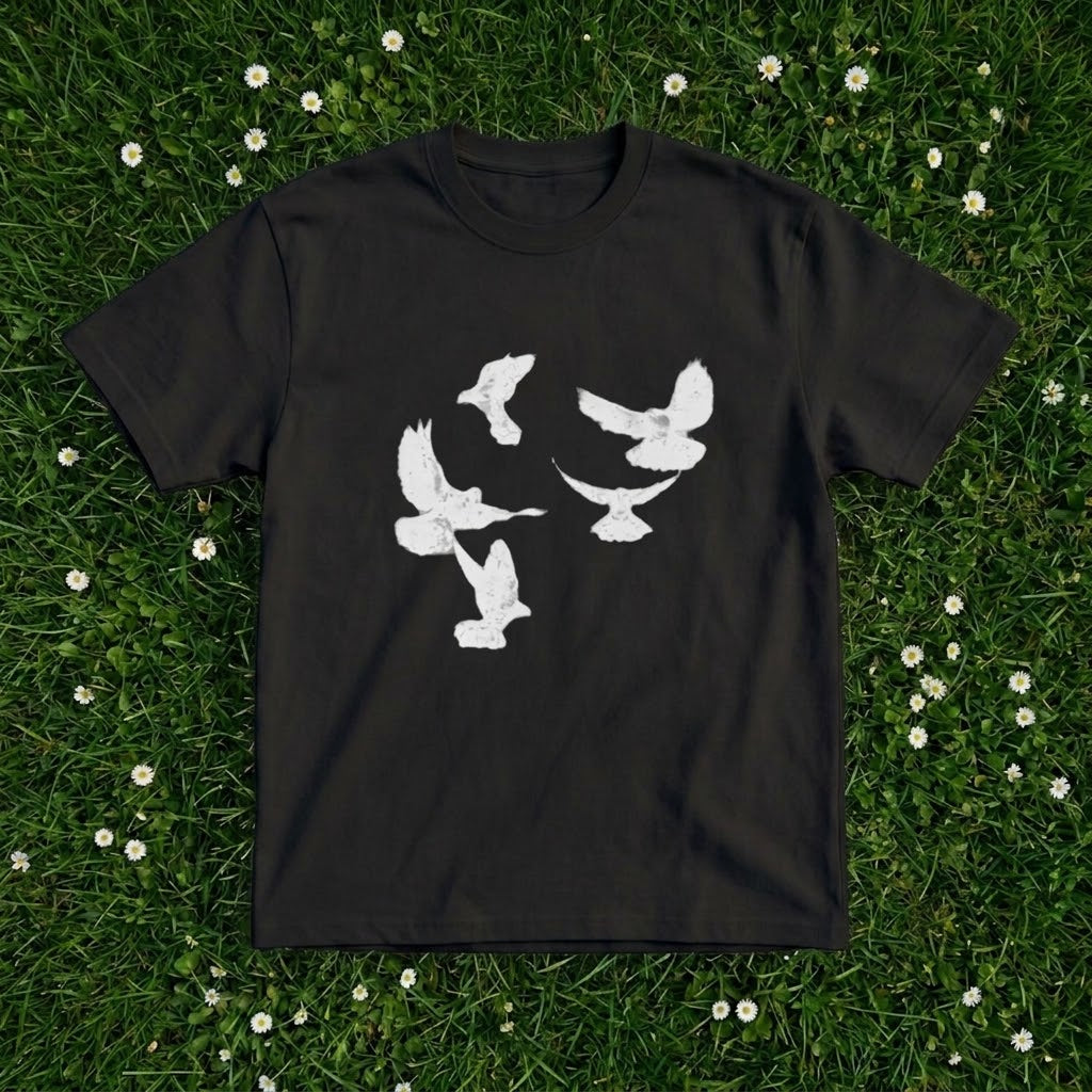 Unisex Oversized Boxy Dove Tee